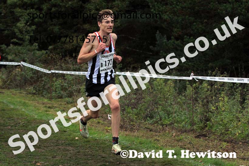 Senior Men, 2022 National Cross Country Relays, Berry Hill Park, Mansfield.  Photo: David T. Hewitson/Sports for All Pics